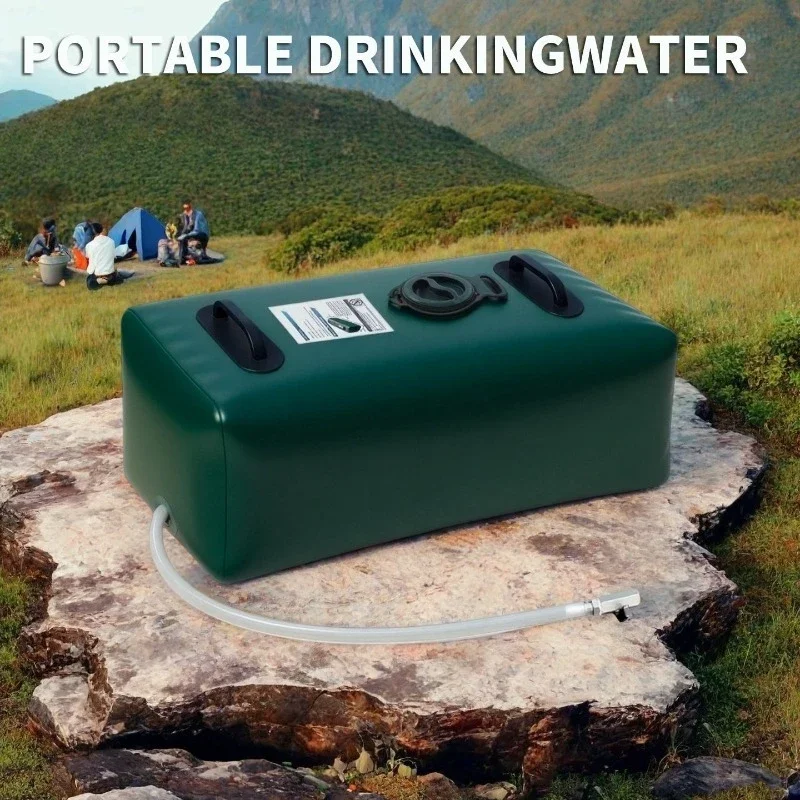 Drinking water storage container, large-capacity portable water storage bag, foldable car water tank