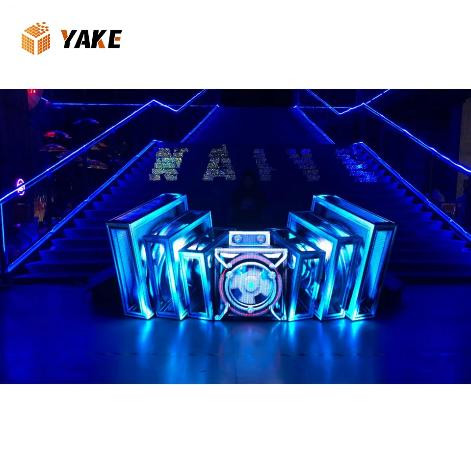 Yake Full Color Dj Led Display Led Dj Booth Dj Led Display Bar Night Club