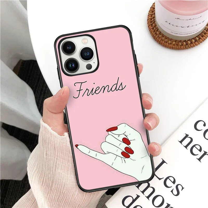 funda Moon Spells Makeup Best Friend Phone Cover For iphone 16pro 15pro 14pro 11pro 12pro 13pro max 16plus 7 SE XR 12mini Cases