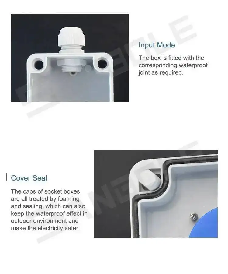 M22 Im Freien Wasserdichte IP67 Push Button Switch Box Notfall Stop Control Verteilung Rot 10A Schraube Installation – Detail 22