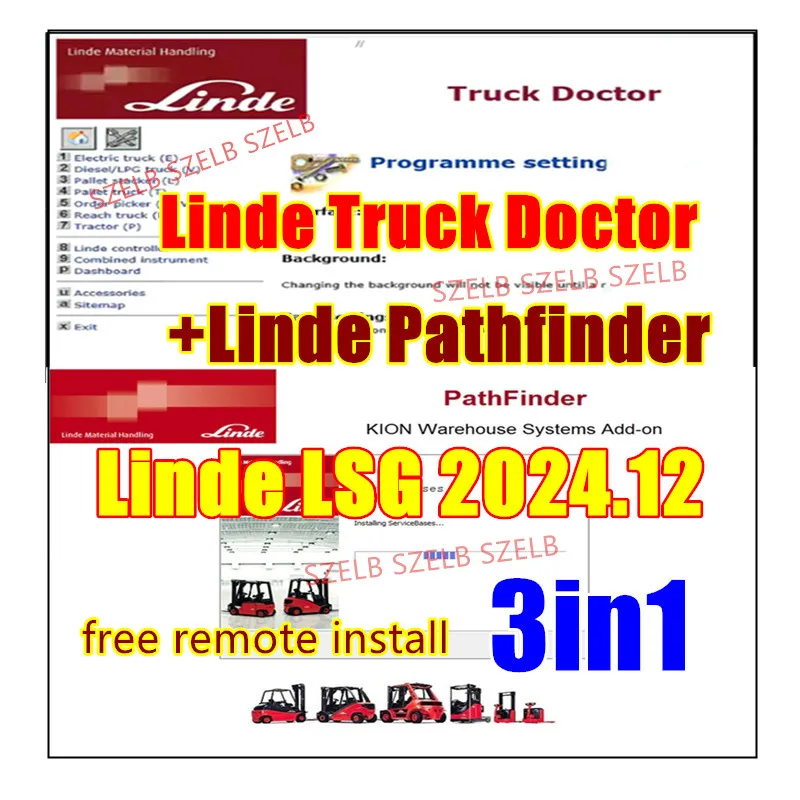 Linde Service Guide LSG 5.2.2 2024 + Unexpire Patch + Truck Doctor + Linde Pathfinder 2020.01 Forklift Truck Diagnostic Software