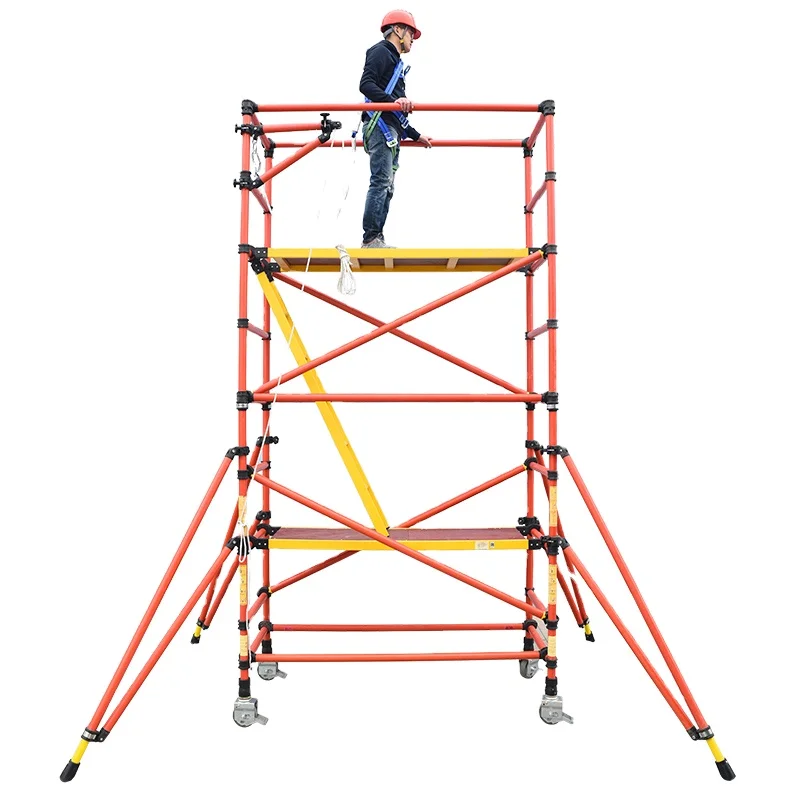 High Voltage Saftey Folding Platform FRP Mobile Scaffolding Insulation Scaffolding