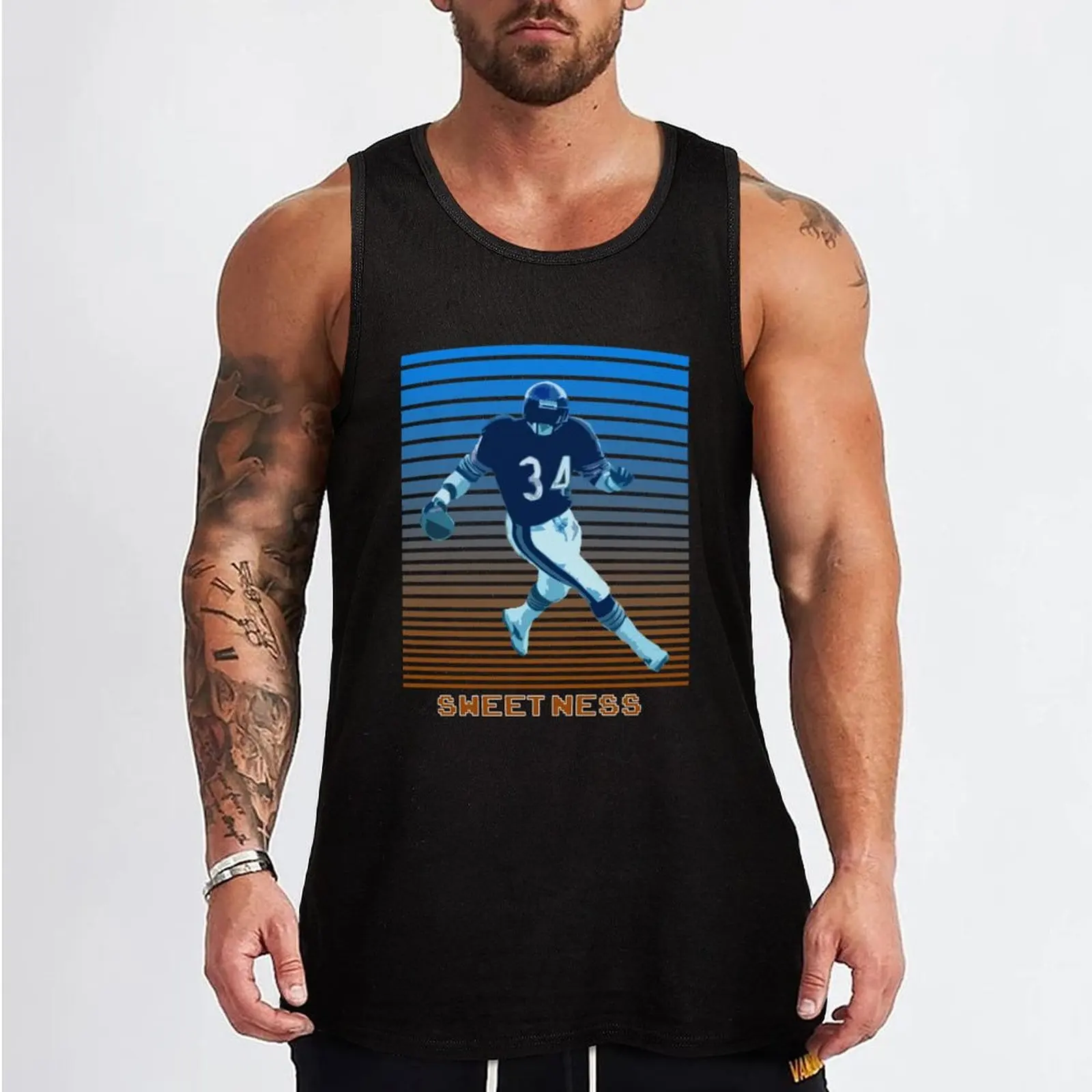 Walter Payton Sweetness Tank Top best selling products Men's gym vest for men