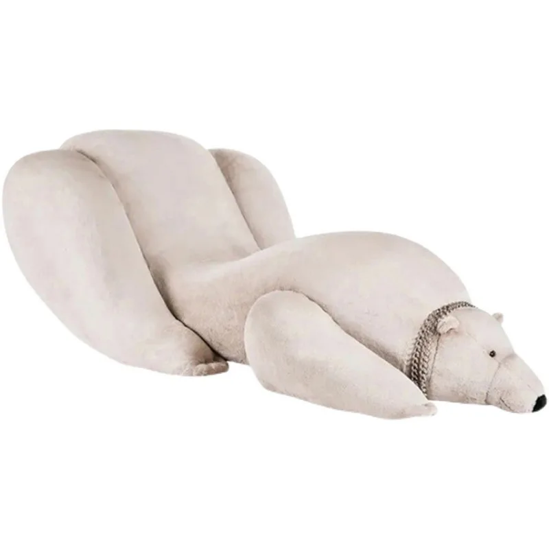 

Light luxury buttocks polar bear sofa, creative living room, balcony, bedroom single reclining chair