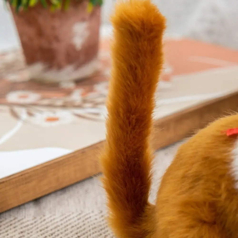 Kawaii Pluizige Simulatie Kat Creatieve Comfortabele Imitatie Kat Leuke Cartoon Knuffels Kinderen