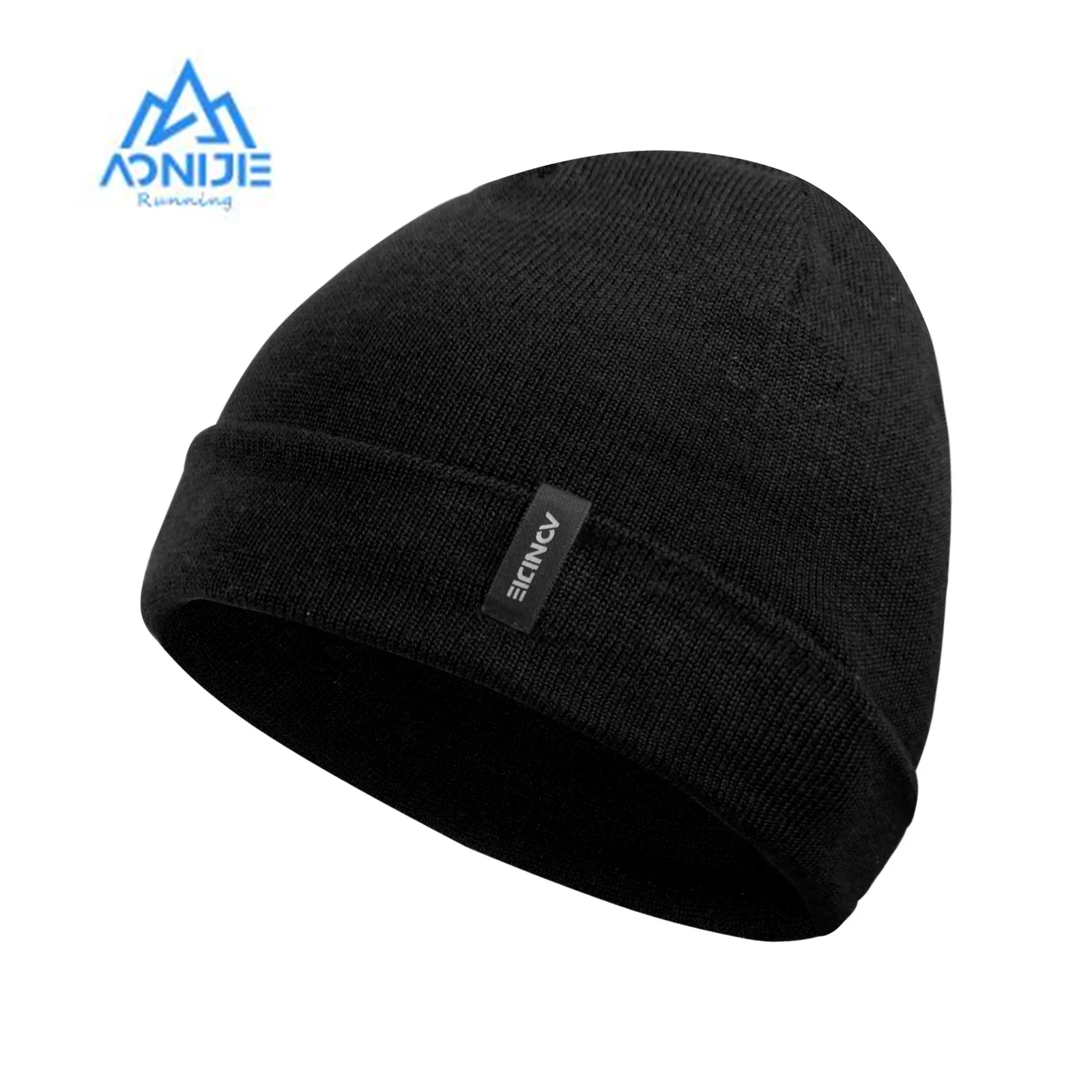 AONIJIE-Unisex Soft Wool Knit Beanie Hat Velvet Lining Outdoor Sports Cap for Running Cycling Skiing Camping Men and Women M32