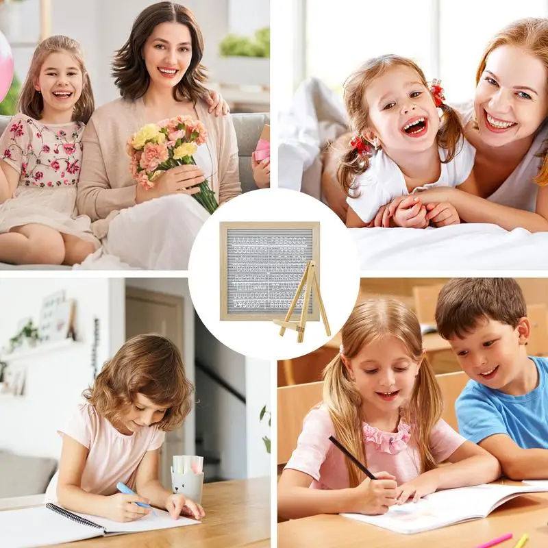 Letter Board With Letters Felt Wooden Message Board Fashionable First Day Of School Decoration Stable Message Sign For Home Work