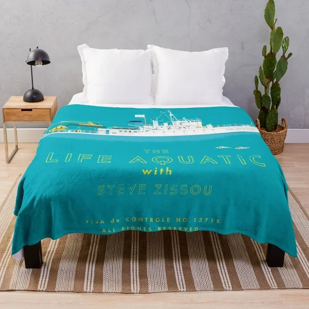 

The Life Aquatic with Steve Zissou Throw Blanket Softest Soft Big Soft Plaid Blankets