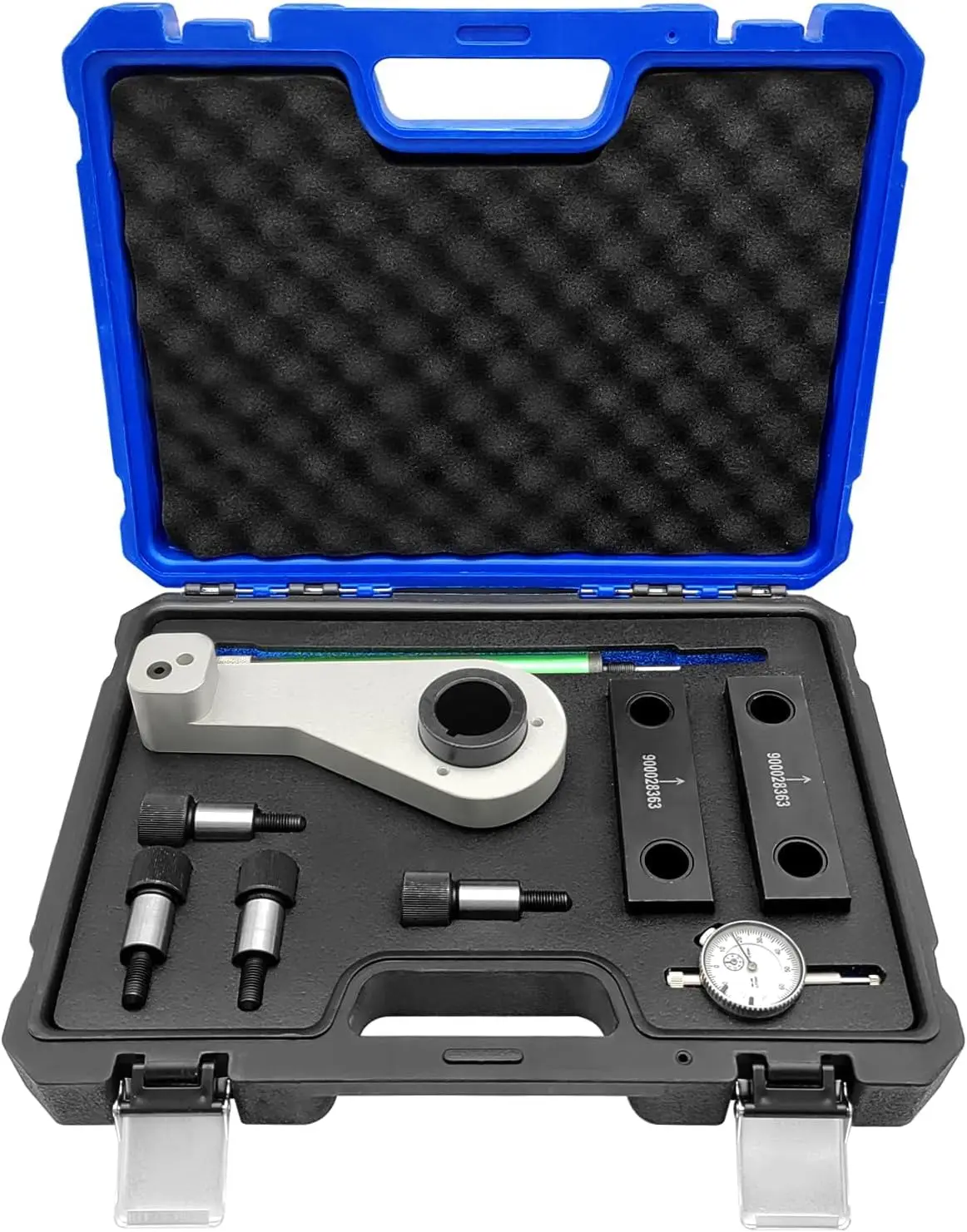 

9PC Engine Timing Tool Kit for Maserati Levante 3.0T M156C with Dial Indicator, TDC & Camshaft Locking Tools, Replacement No. 90