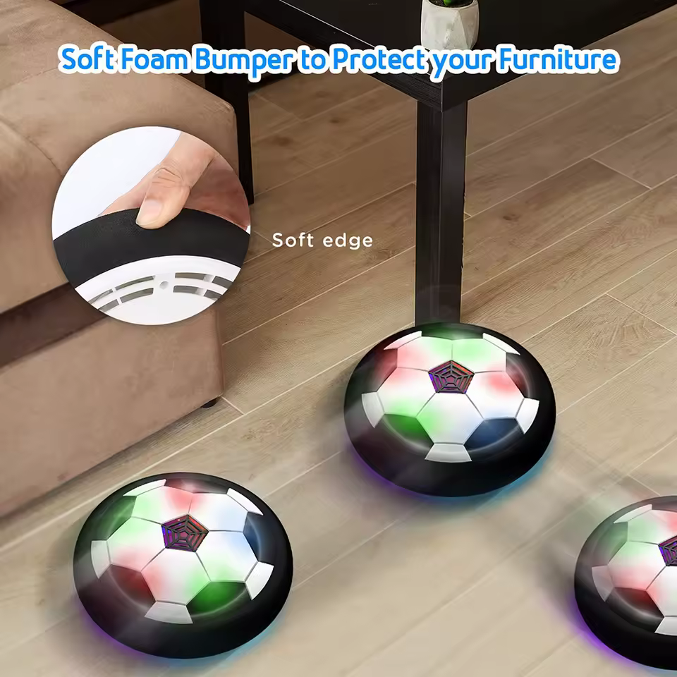 Electric Floating Soccer Ball With Led Lights And Music For Kids To Play Outdoors.