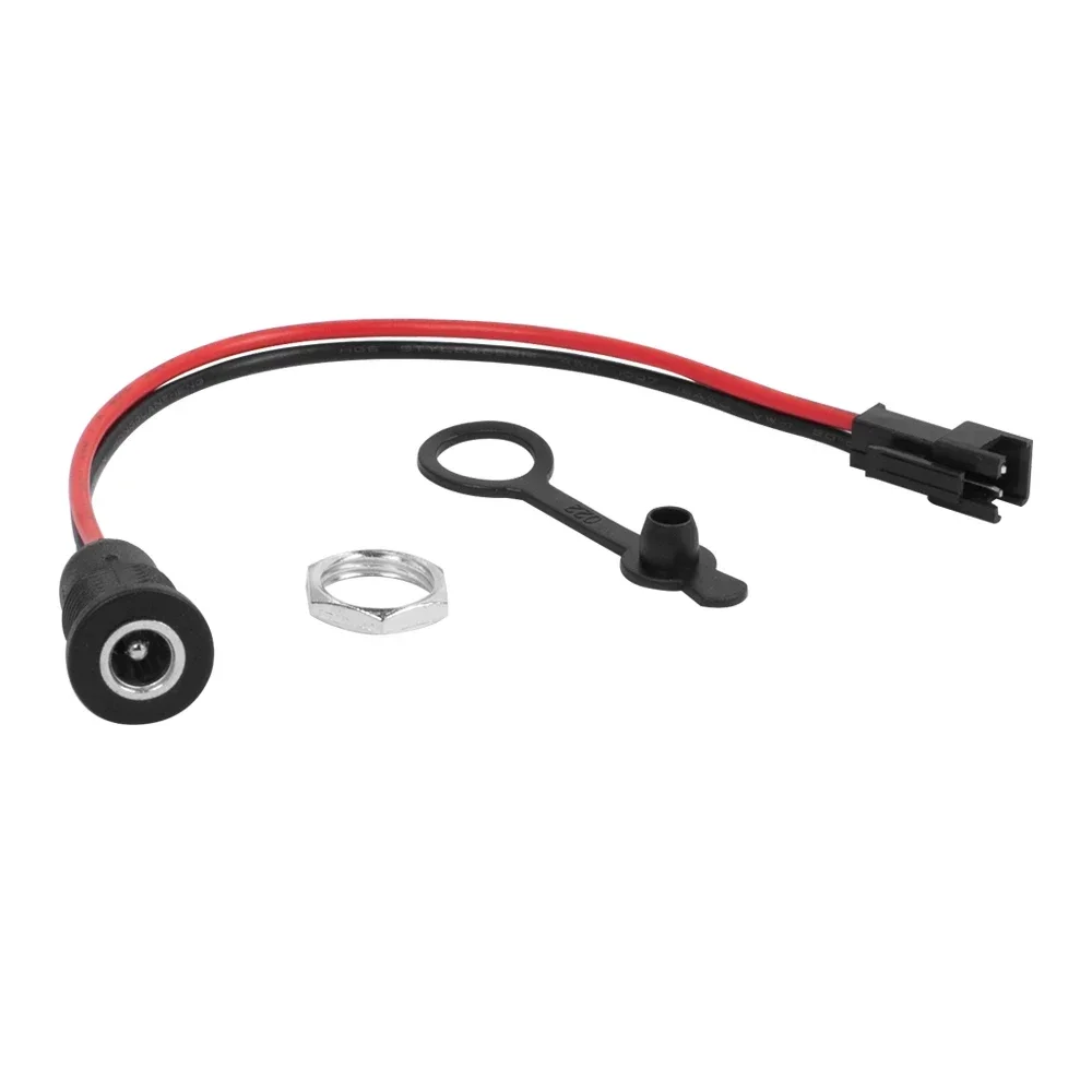 Conector de enchufe de alimentación de CC para batería, accesorio de Cable de alimentación de 5,5X2,1 Mm, impermeable, para Scooter Eléctrico y bicicleta