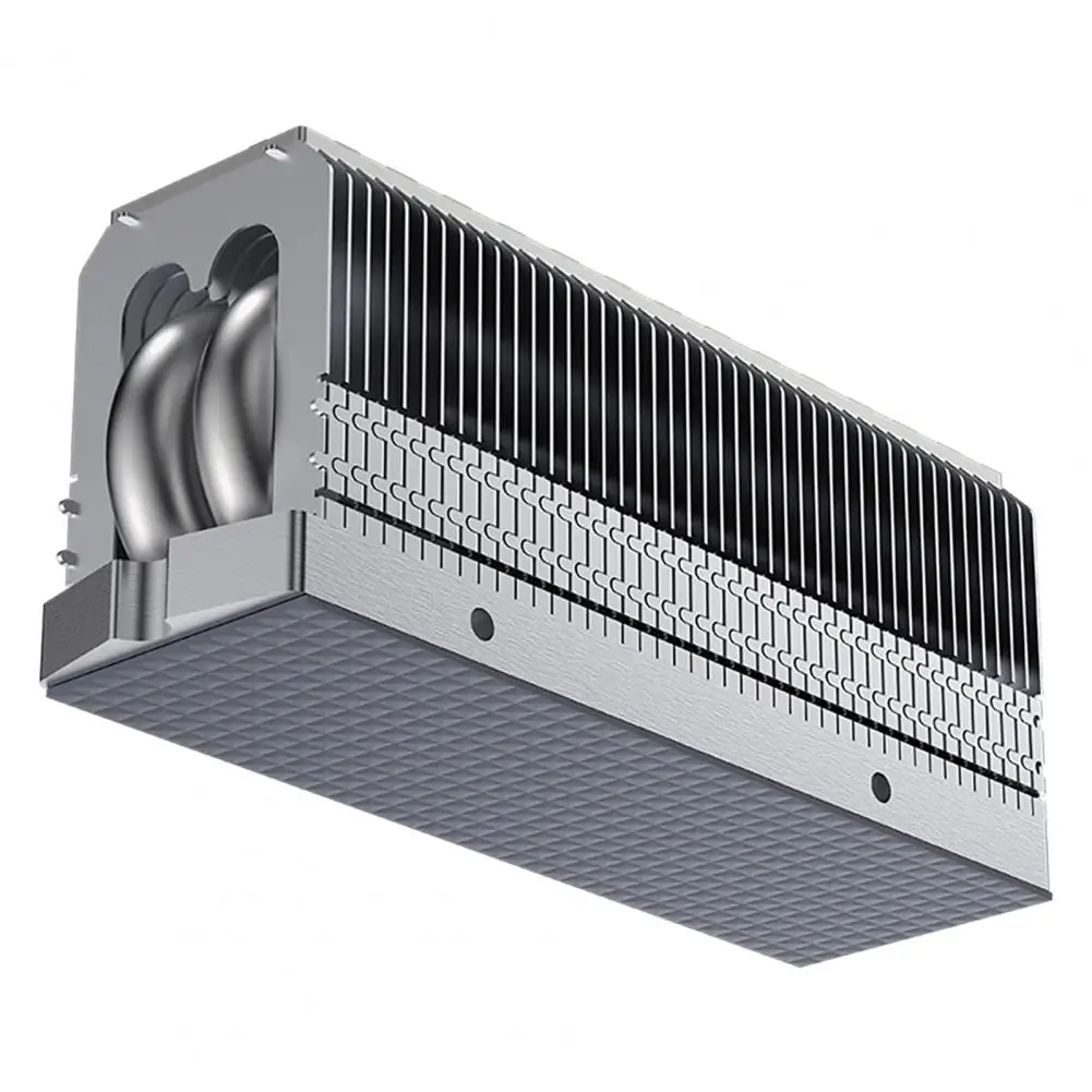 All-metal Base Heatsink Efficient M.2 2280 Ssd Heatsink with Dual Heat Pipes Copper-aluminum Design Thermal for Enhanced