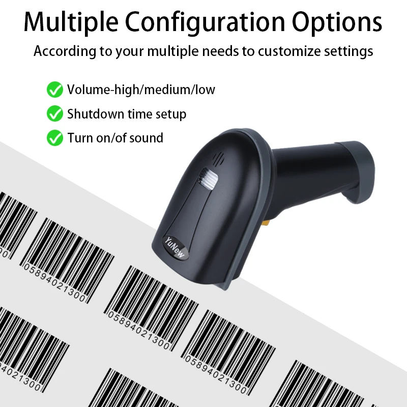 Fast Read 1D code Scanner 1D Laser 2D Barcode scanner Supermarket Store Code Reader