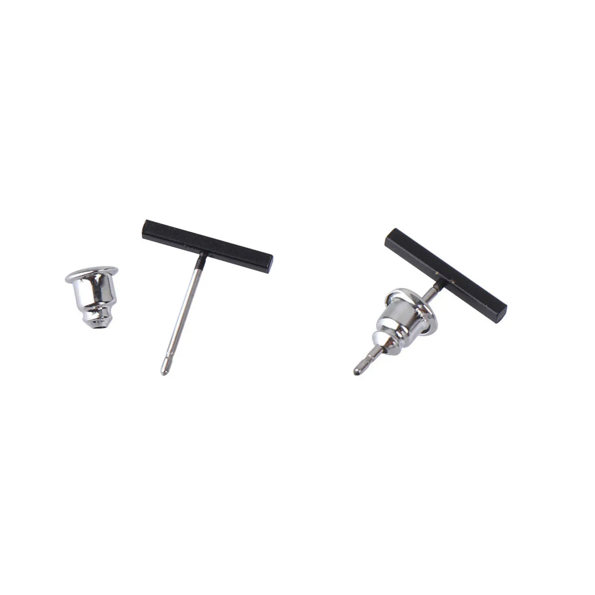 Simple Fashion Ear Studs Meticulous Alloy Black Women Jewelry Stylish Chic Earrings Everyday Wear Gift