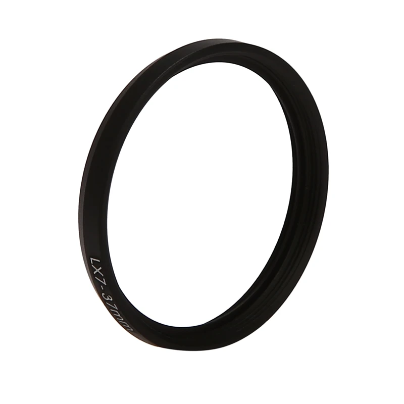 37Mm Lens Filter Adapter Ring Voor Panasonic Lumix Dmc Lx7 Dmw-Fa1 Zwart Atlx7bk