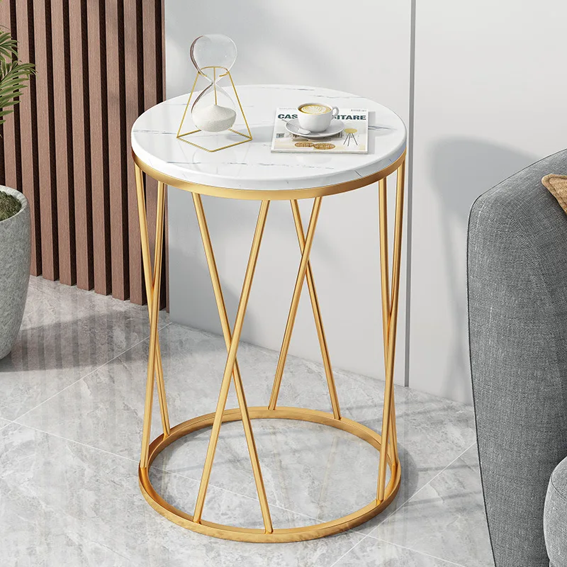 

living room modern simple bedside table simple luxury creative small round table Nordic balcony small coffee table