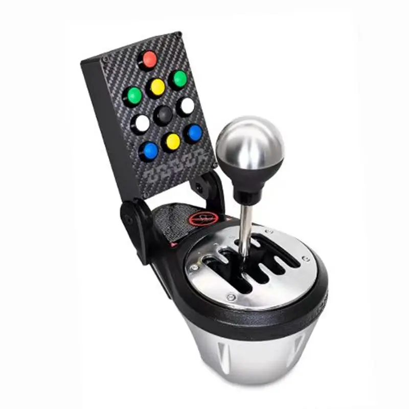 X12A-Center Console Box PC Carbon Fiber Panel Plug And Play For Thrustmaster TH8A Gear Shifter Simulated Racing Accessories
