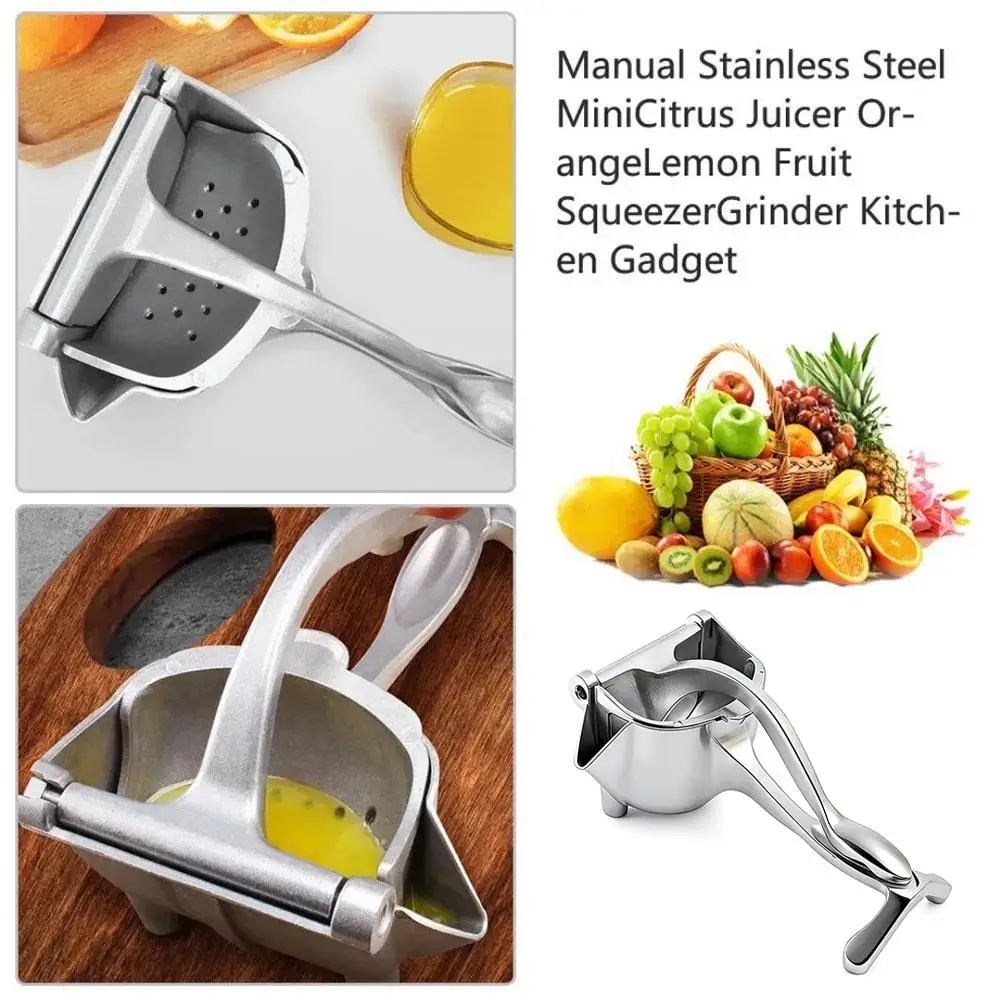 Fruit Juice Squeezer Heavy-Duty Metal Lemon Squeezer Easy Manual Citrus Press Juicer Ergonomic & Durable For Fresh Juice view 4