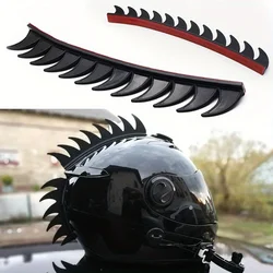 1Pc Rubber Dirt Biker Motocross Mohawk Biker Helmet Mohawks Spikes Motorcycle Helmet Mohawk Sticker( 5 Color Reflective )