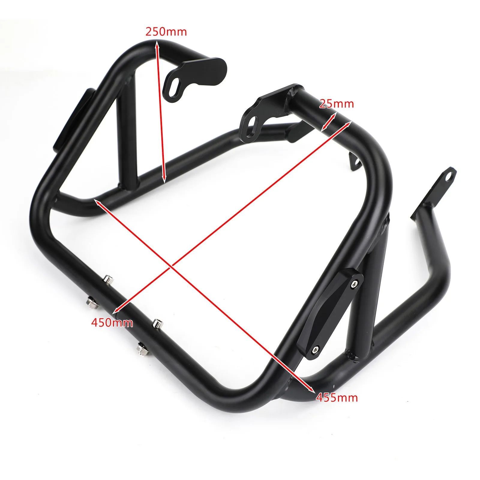 Black Crash Bars Engine Guard Protector For Yamaha M-Slaz MT-15 2019-2020