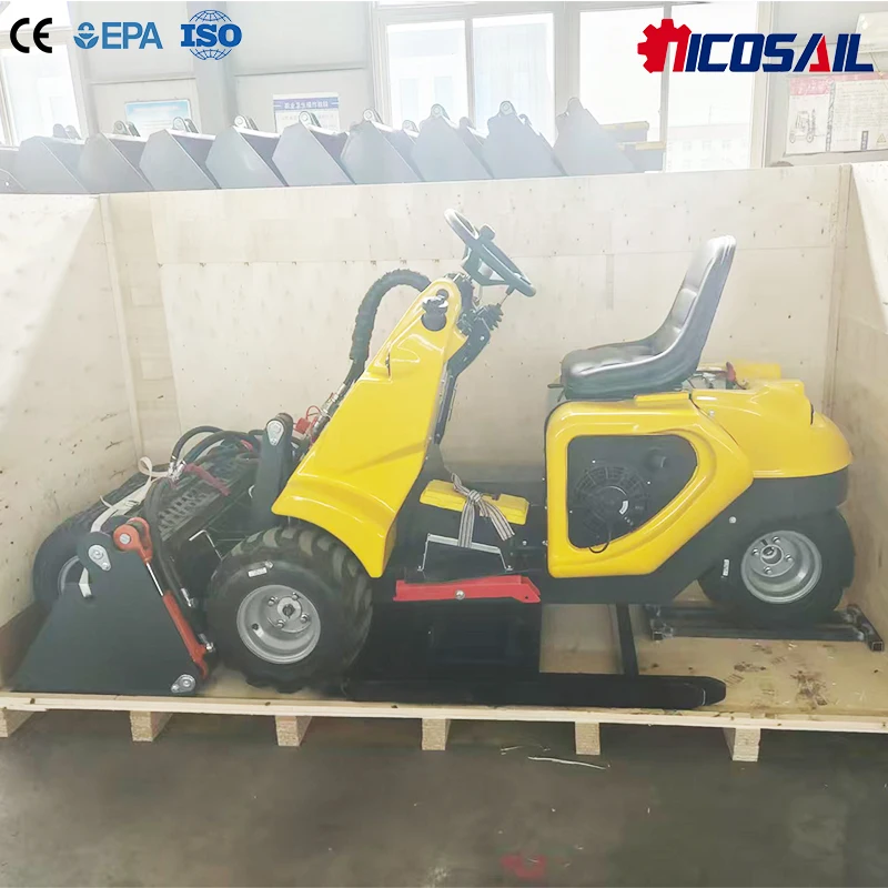 

Custom Briggs&Stratton Three Wheel Loader 18x9.50-8 Tires Hydraulic Pressure 160bar Mini Loader