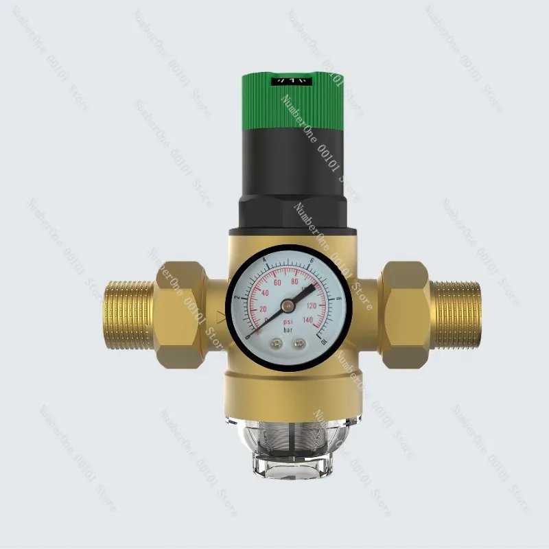 Tap water pre-pressure reducing valve filter, household pressure control and pressure regulation filter integrated valve
