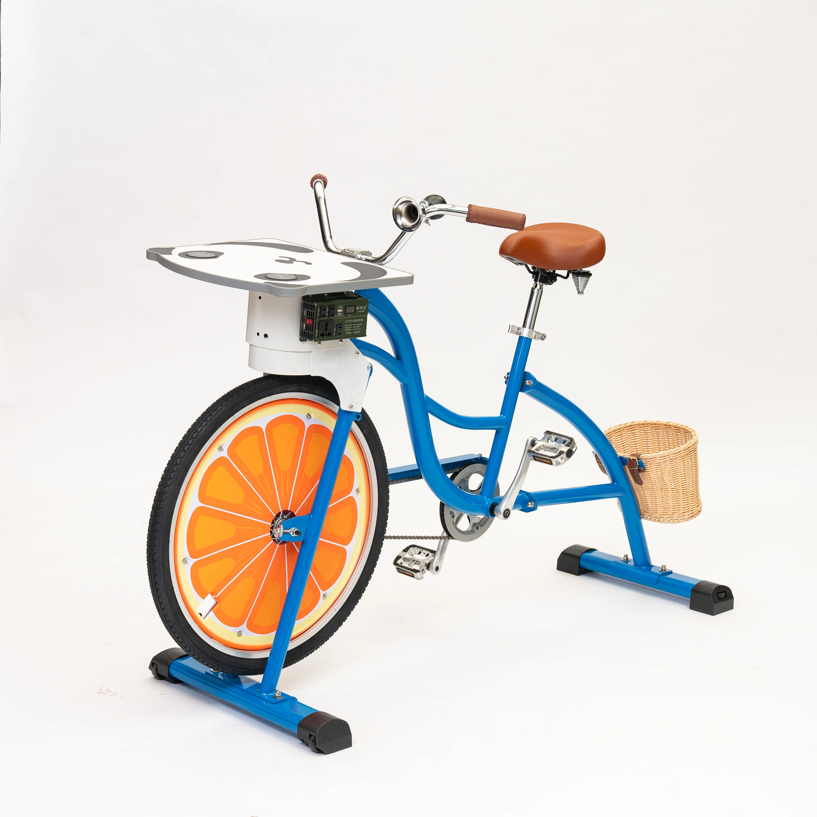 

ATV&UTVEXI 2025 Newst Products Machine Pedal Power Generator Bike Single Speed 26" Wheel for Adult Energy Mobile Phone Charging