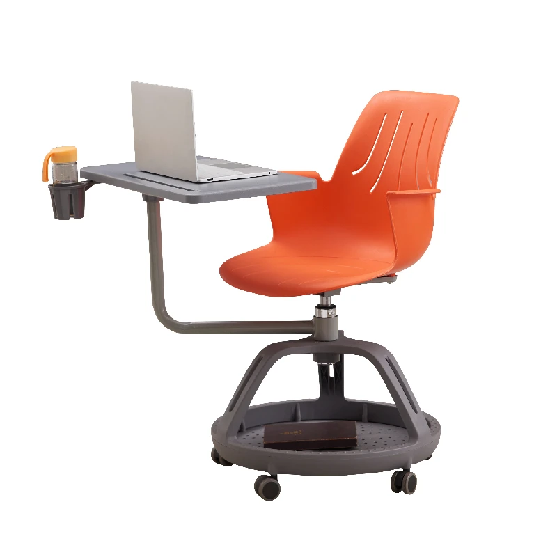 Modern School Student Training Chair Tripod Base Chair with Writing board