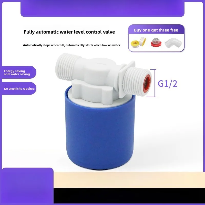 Fully Automatic Water Level Switch Water Tank Float Valve Controller Water Full Auto-shut-off Valve G1/2