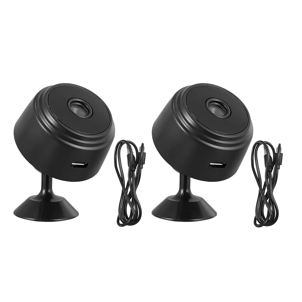 

2pcs Camera 1080P Hd Night Vision Motion Indoor Magnetic Suction Remote