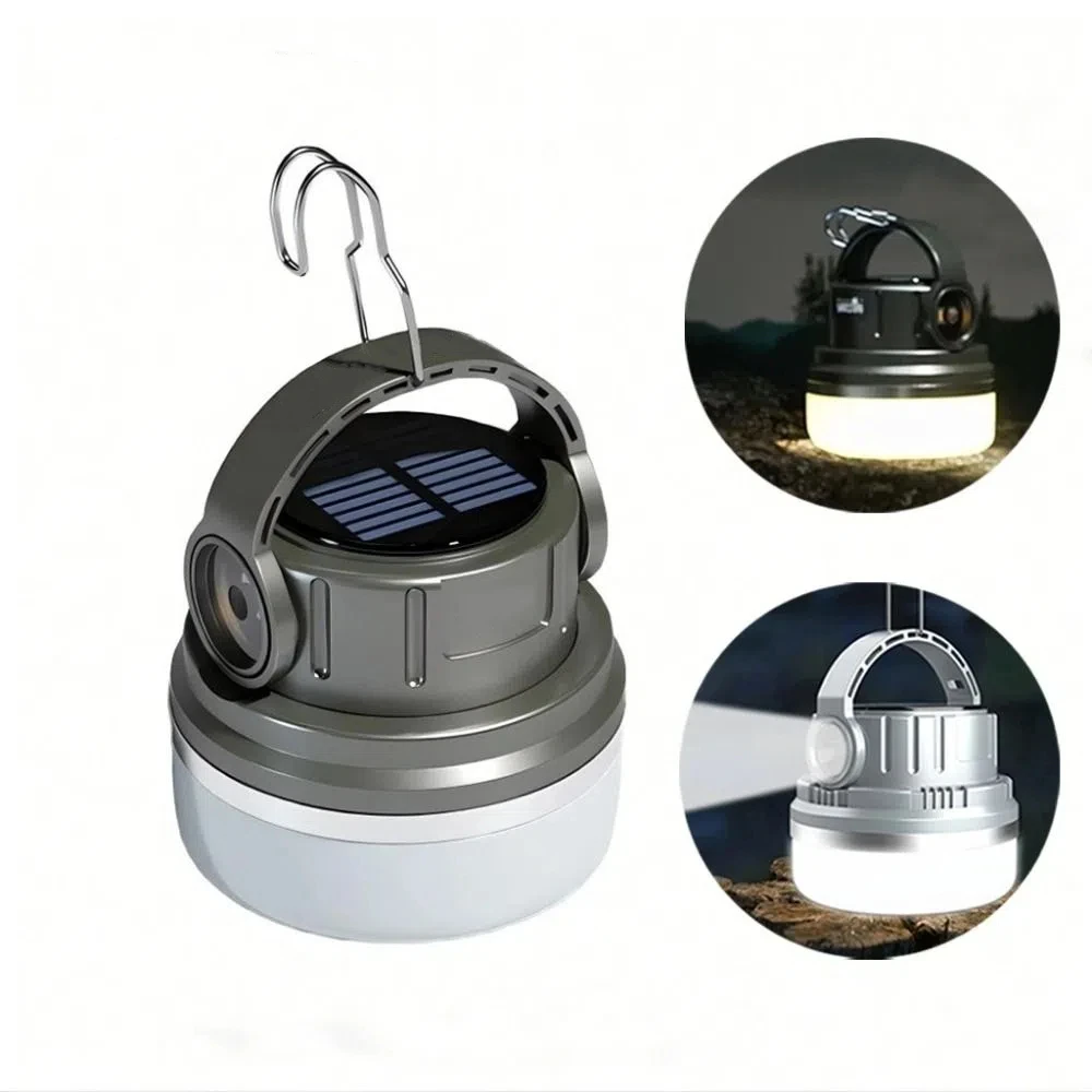 

Outdoor Waterproof Camping Light Rechargeable 3000mAh Lamp Camping Solar 6 Lighting Modes Emergency Light Tent Lamp