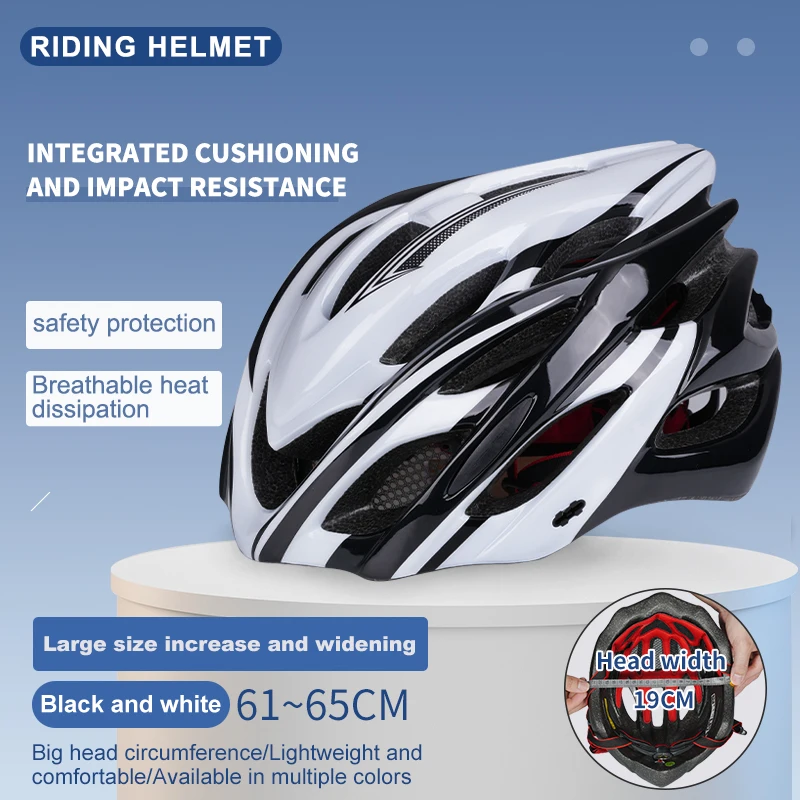 Horntour Großer Kopfumfang 65 cm Fahrradhelm Reiten Licht Racing Straße Fahrradhelm Männer Frauen Outdoor Bicicleta Helm – Detail 18