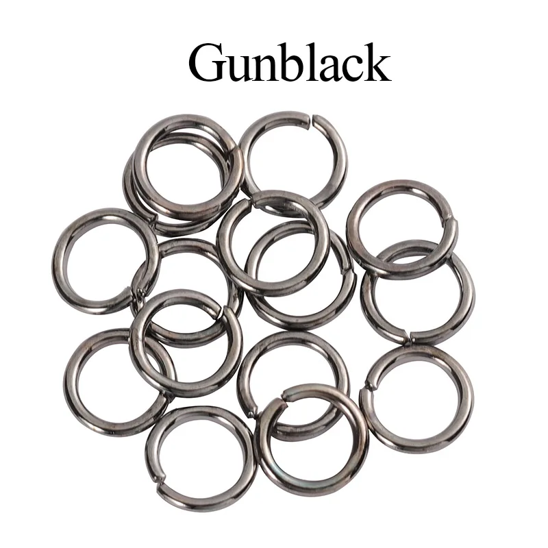 200 stuks 3/4/5/6/7/8/10/12mm Metalen DIY Sieraden Bevestigingen Open Enkelvoudige Lussen Springringen & Splitsringen voor Ketting Hangertjes Sieraden maken