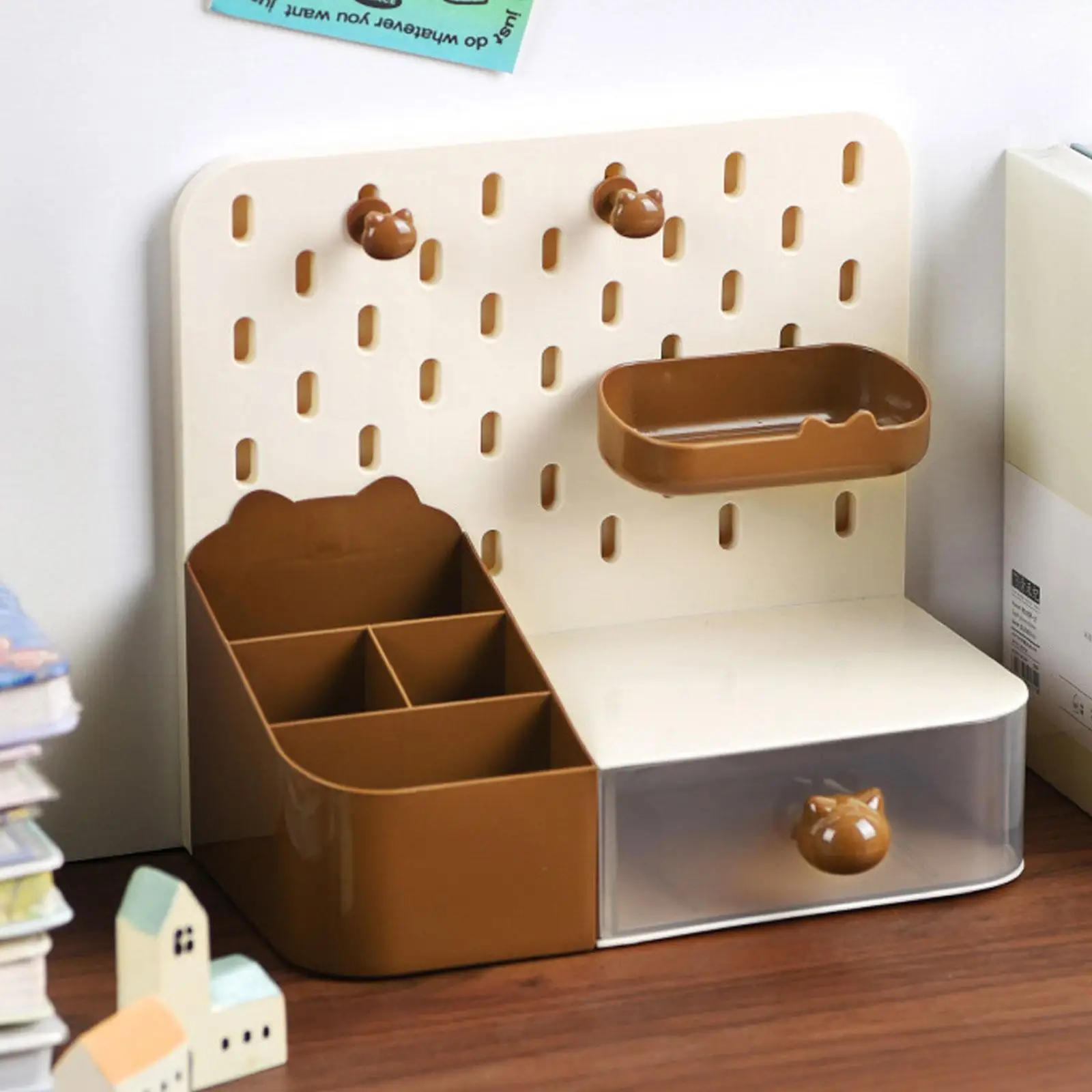 

Desk Pen Holder Portable Girls Pencil Organization Multifunctional Pencil Holder for Office Tabletop School Art Supplies Home