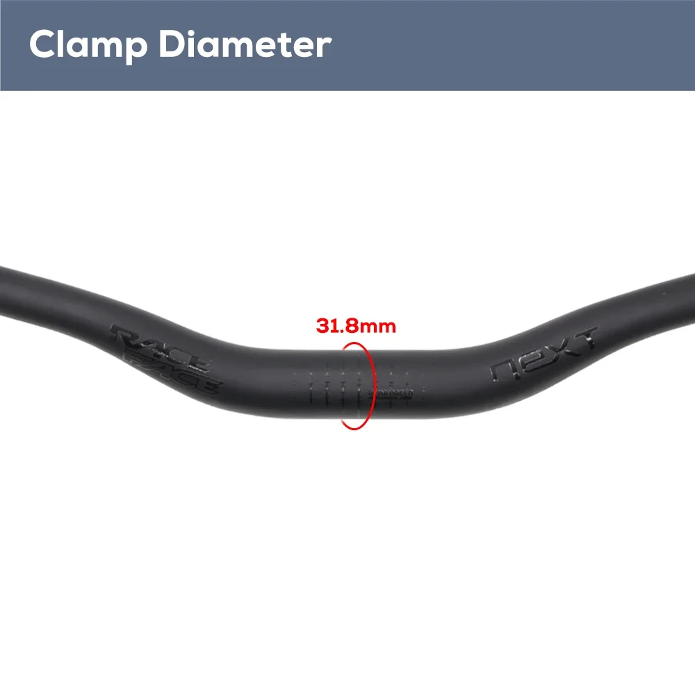 مقود NEXT Full Carbon MTB XC خفيف الوزن أسود غير لامع 13 °   كنس خلفي كبير بقطر 31.8 مم للدراجات الجبلية