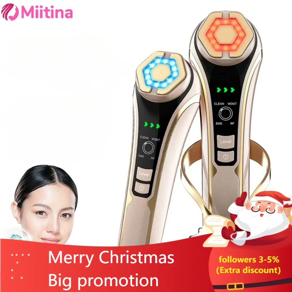 High Frequency Ultra Pulse Household Ultrasonic Facial EMS Microcurrent Eye Fading Fine Line Beauty Device Salon De Beaute