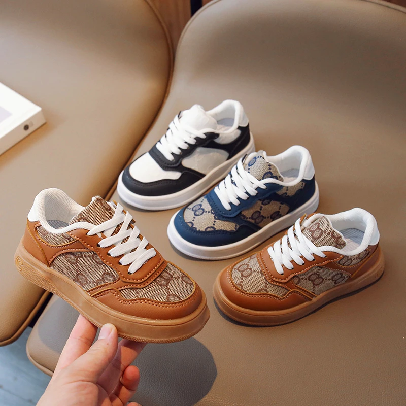 Printed flower Children's Canva Shoes 2026 Spring Autumn New Men's Baby Fabric Shoes Fashionable Board For Boys Girls