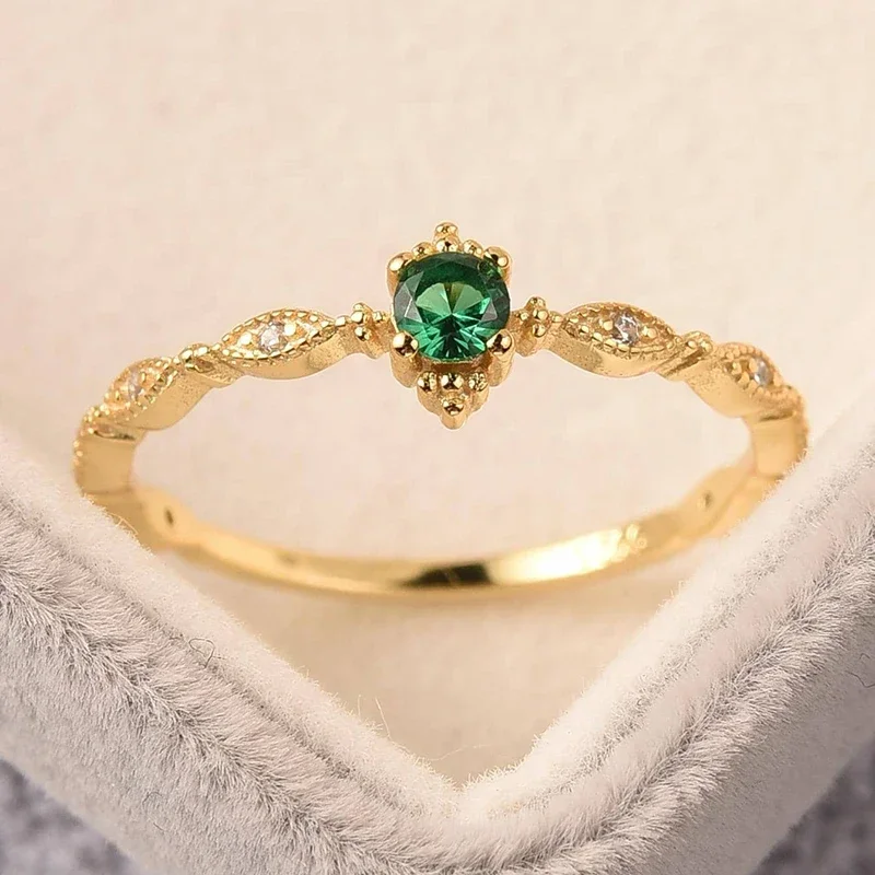 925 Sterling Silver Fashion Vintage Marquise Green Zircon Rings for Women Anniversary Party Ring Luxury Quality Fine Jewelry image 3