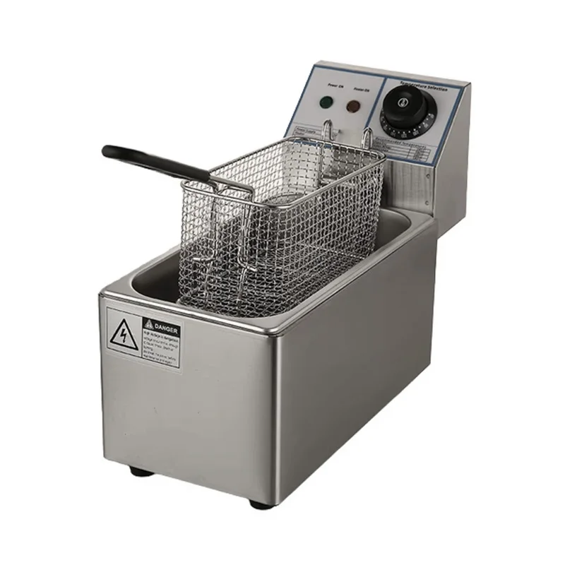 

Multifunctional Desktop Deep Fryer Single Cylinder Small and Simple for Home Farm Hotels and Restaurants Use New