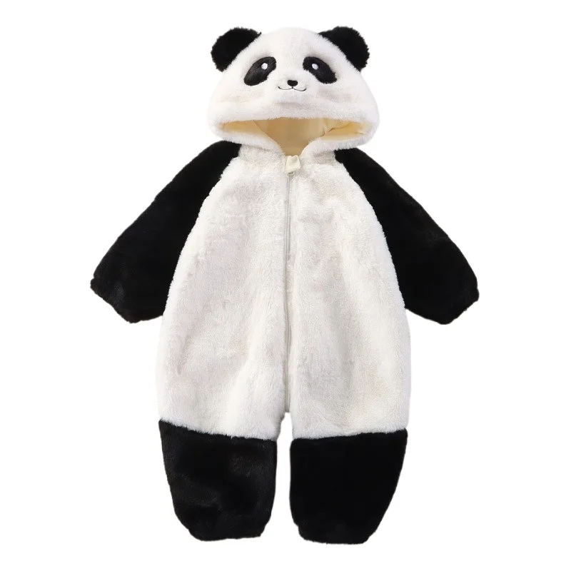 

Теплый комбинезон с длинными рукавами для мальчиков и девочек на весну и осень, хлопковая одежда унисекс, детский комбинезон с милыми животными, уличный комбинезон для детей 1-3-6-9 месяцев