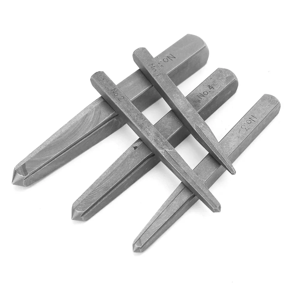 5 Pcs Straight Fluted Easy Out Bolt Extractor Set M4-M18 3/16-Inch to 5/8-Inch Straight Fluted Screw Extractor Square Type