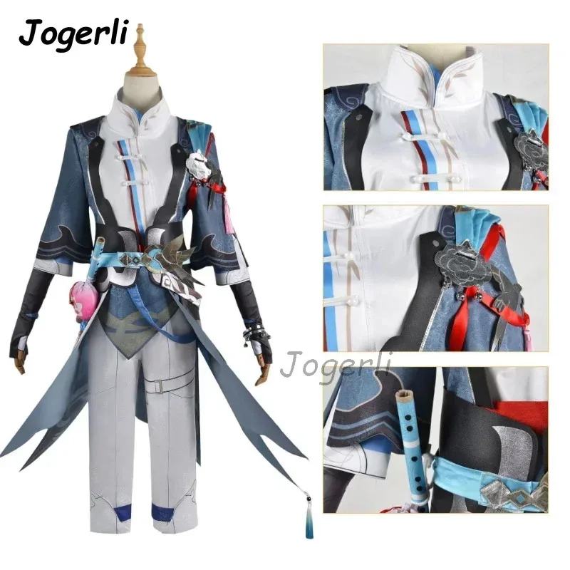 

Jogerli Honkai: Star Rail Yanqing Cosplay Costumes Man Women Game Roleplay Suit Wig Anime Uniform Cloth Halloweena;k6;8',