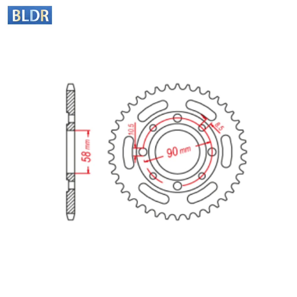 520-32T 32 Tooth Rear Sprocket Gear Wheel Cam For Honda NS125 NS125F NS125R NSR125 NS NSR 125 CB250 CBX250 Night Hawk CBX CB 250