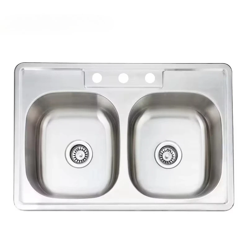 

201 SS Farmhouse Kitchen Double Bowl Press Sink