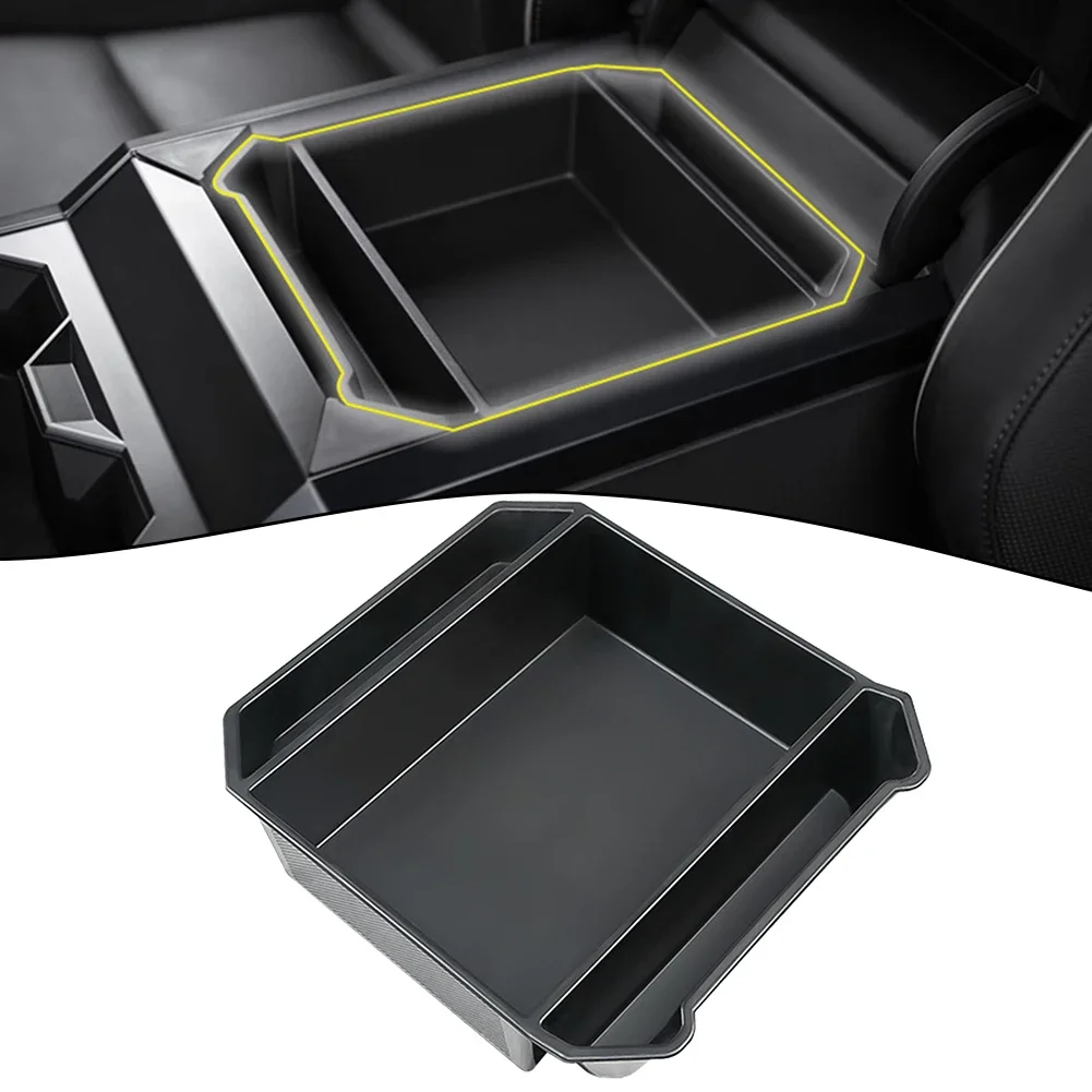Car Armrest Box Car Central Control Armrest Box Storage Box For Tesla Cybertruck 2024+ Center Console Organizer Tray Armrest Box
