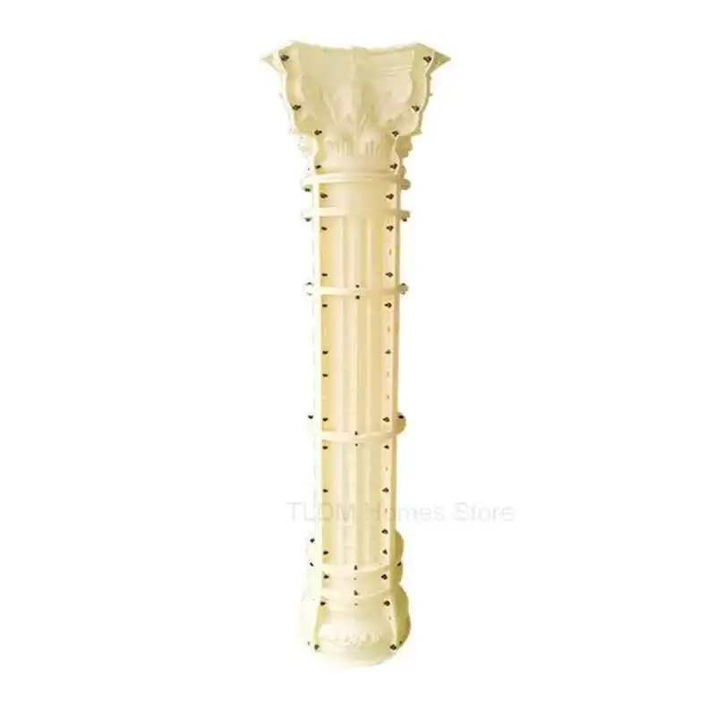 ABS Plastic Multi Pattern Thickened Roman Column Mold European Decorative Villa Gate Garden Cement Column Building cement Mold Z view 3