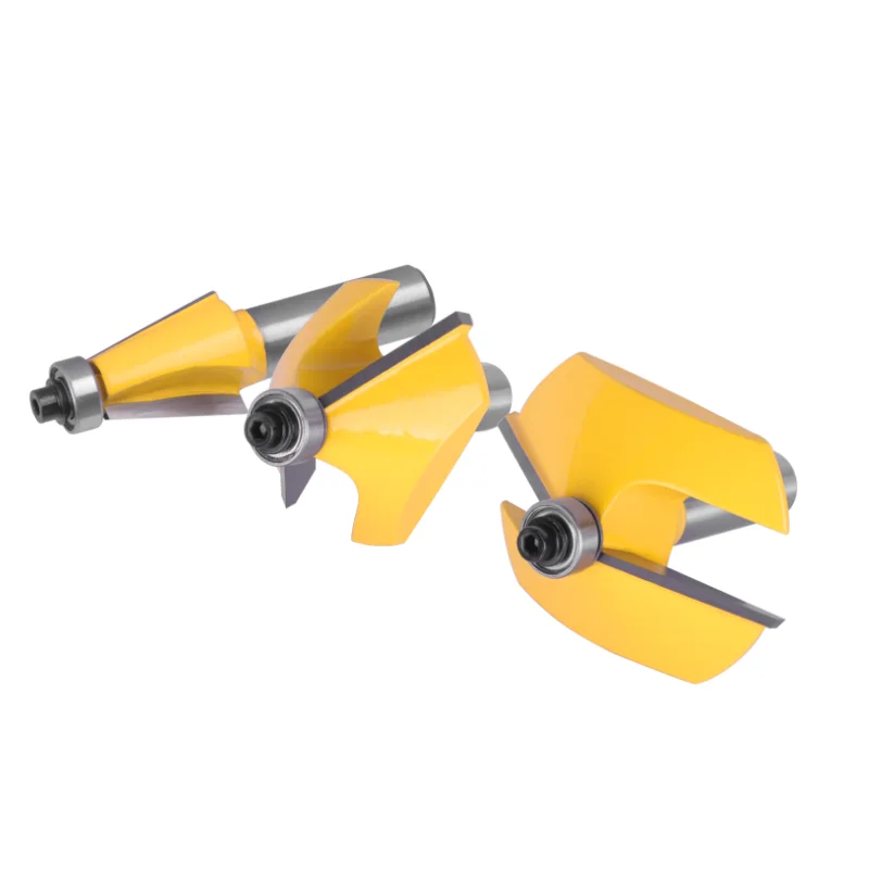 11.5-60 Degree Chamfer Router Bit Set 12MM 12.7MM Shank Woodworking Bevel Milling Cutter