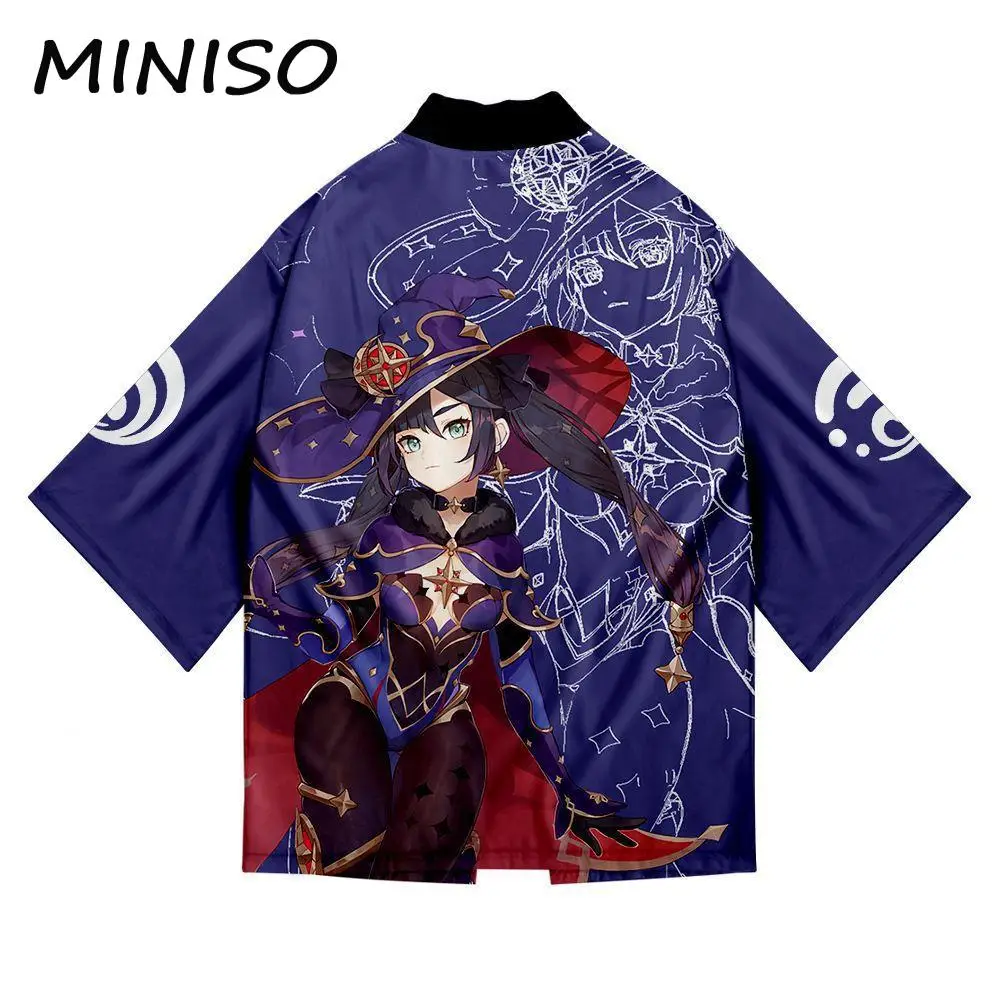 Genshin Impact Game Anime Cloak Haori Klee Tops Dehya Cosplay Costume Xiao Kimono Tops Men 3D Printing Cardigan Loose Jacket