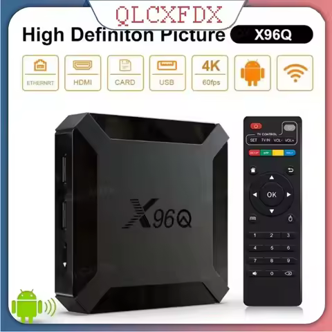 X96Q TV Box Android 10.0 2GB 16GB Allwinner H313 Quad Core HD 4K HDMI-Compatible Smart TV BOX Wifi 3D Mini Smart Media Player