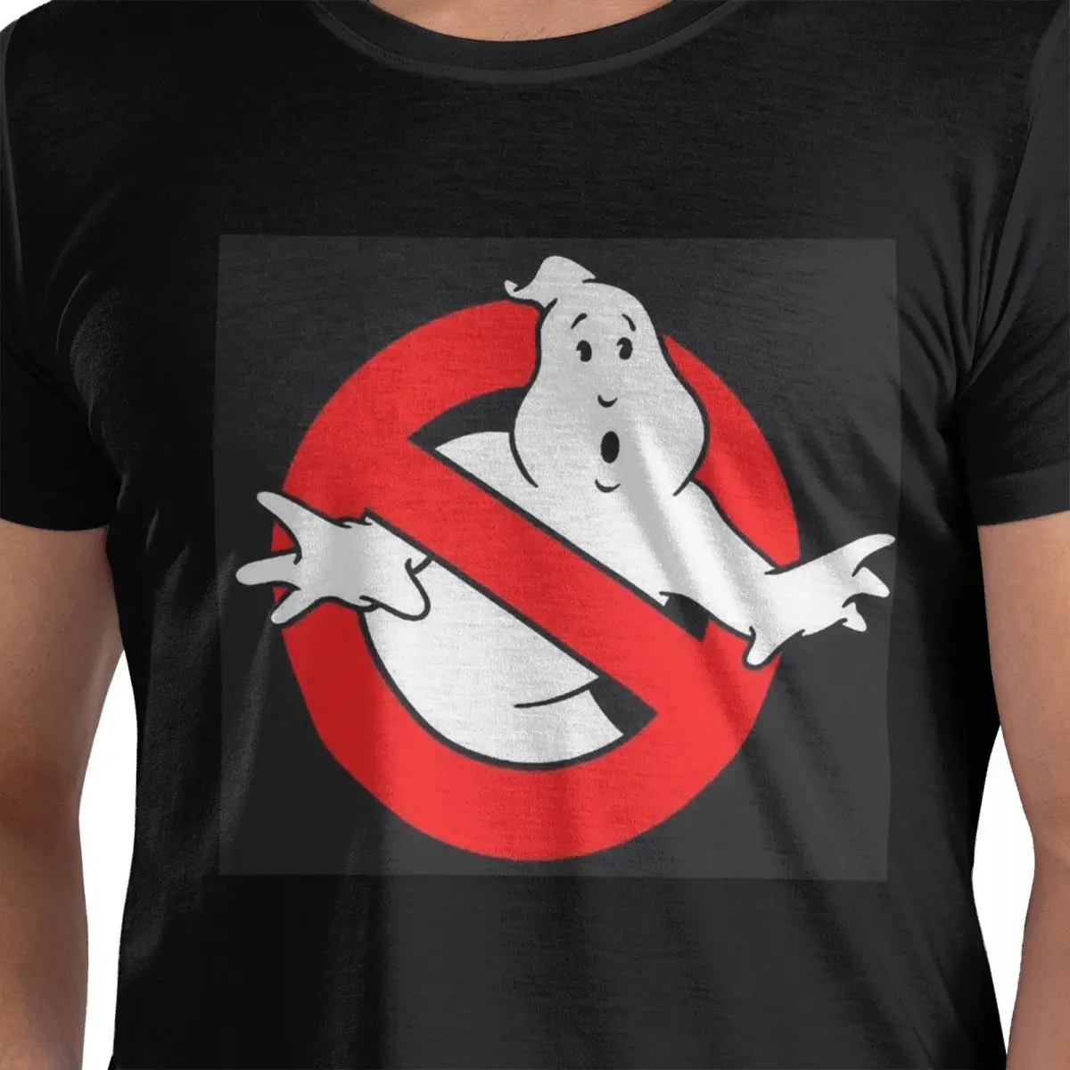 

Футболка из 100% хлопка с логотипом The GhostBusters, мужские модные футболки, мужские футболки с круглым вырезом и коротким рукавом, S-6XL